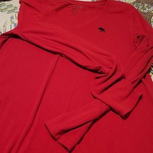 Long sleeve Abercrombie red